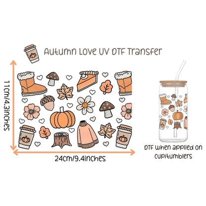 Autumn Love UV DTF Transfer