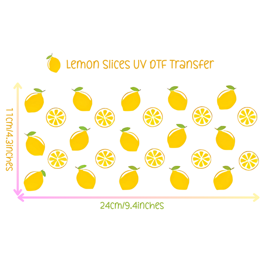 Lemon Slices UV DTF Transfer